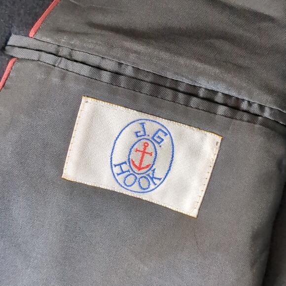 JG Hook Men's Vintage 2 Button Cashmere Blend Suit Coat Sport Jacket 42R - Picture 9 of 10